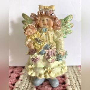 Vintage Cornerstone Creations Angel. Holly Day Angels collection. G.G. Santiago